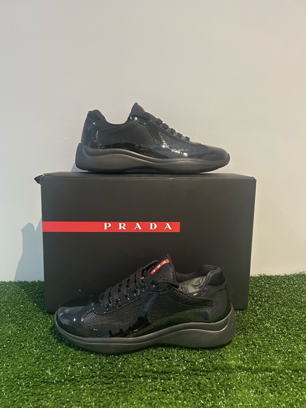 Prada Men’s Black Sneaker. Size 8.5